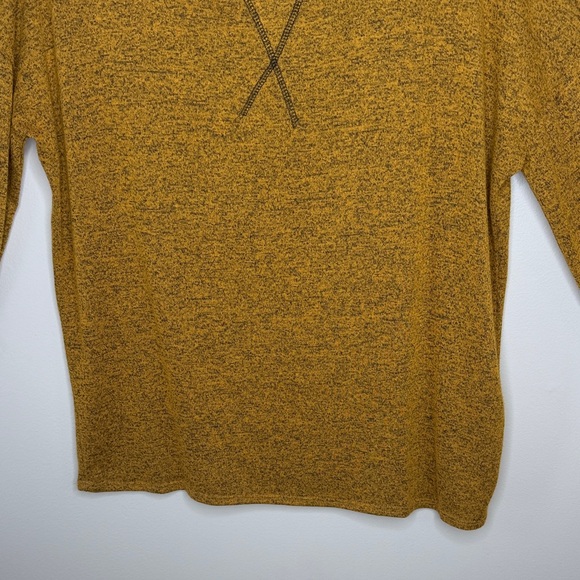 Haptics Mustard Yellow Stretch Blouse Size Small - Picture 3 of 13